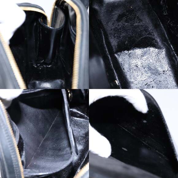 GUCCI Shoulder Bag Enamel Black Gold 001 1075 1650 0 - Picture 12 of 13